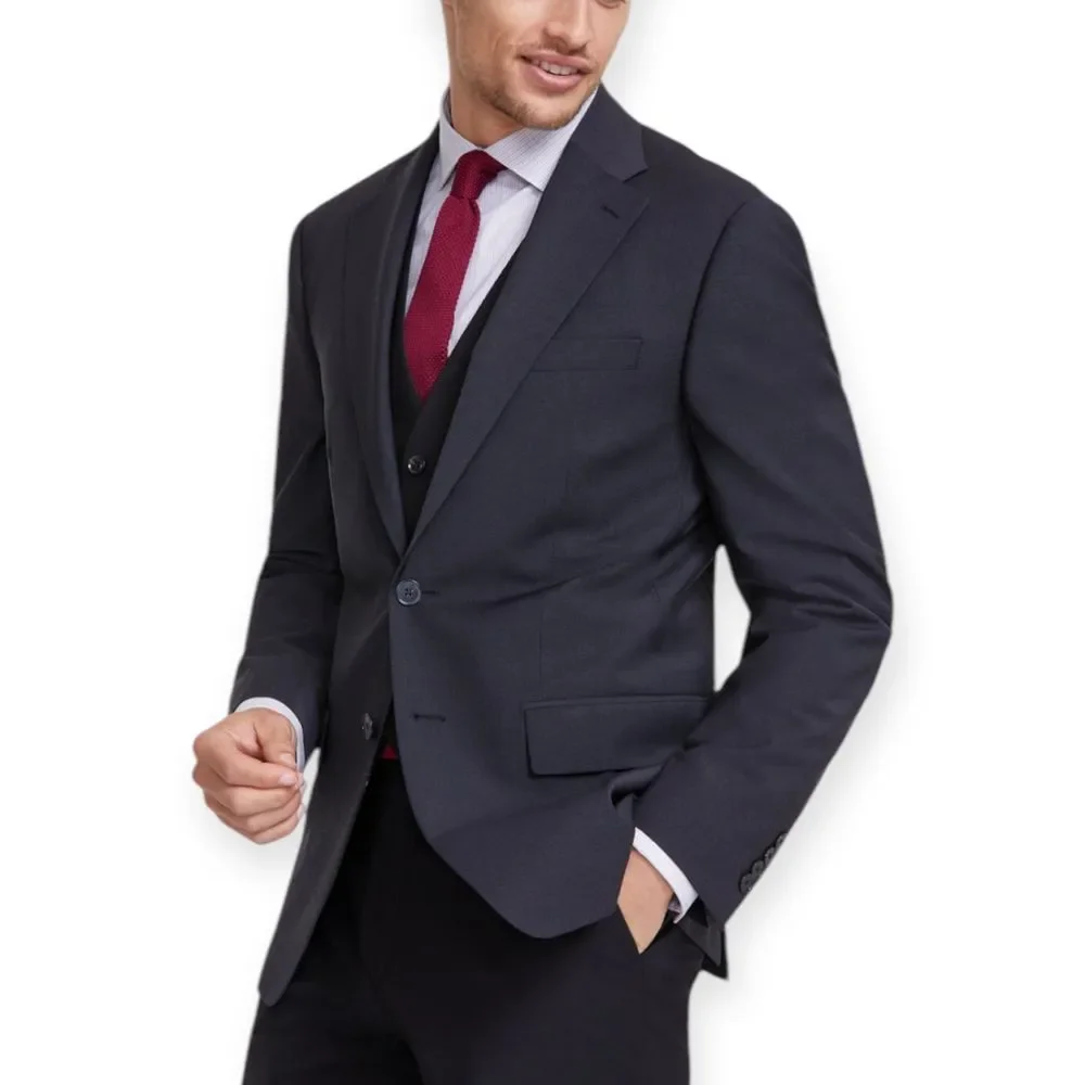Calvin Klein NWT Men's Slim-Fit Wool Stretch Suit‎ Jacket 40R Charcoal Gray